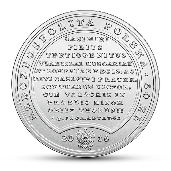 50 zł / 2016 r. -  Jan Olbracht