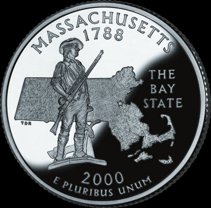 USA:  25 Centów / 2000 r. - Massachusetts (nr 6)