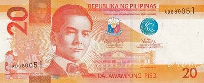 FILIPINY Banknot 20 Piso / 2014 r.