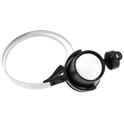 Monokl jubilerski,  lupa jubilerska (15x) z uchwytem i podświetleniem