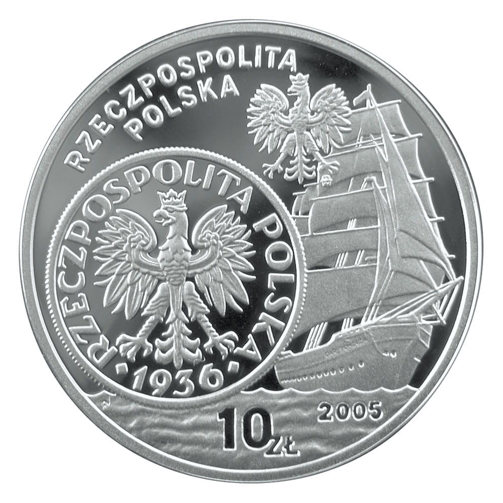 10 zł / 2005 r. -  Dzieje złotego: Żaglowiec