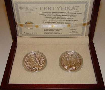 Zestaw: WACŁAW II  - srebro