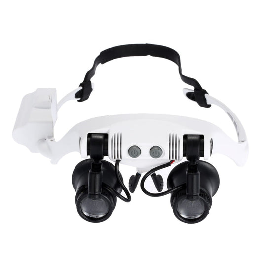 Okulary zegarmistrzowskie (typ 2): wymienne soczewki, podświetlenie LED