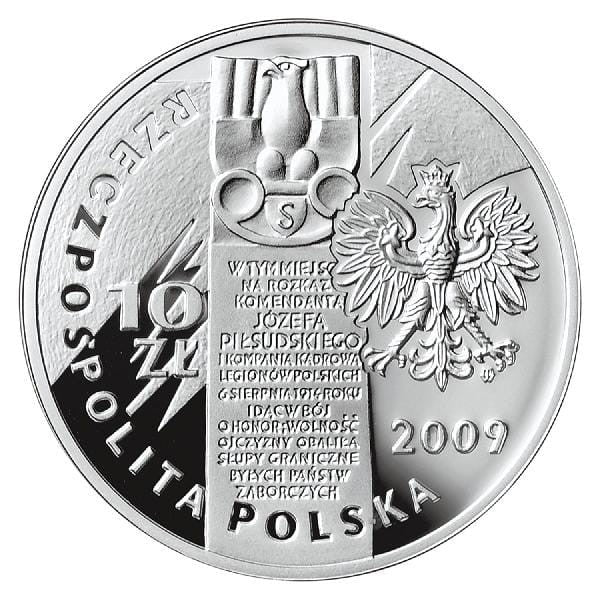 10 zł / 2009 r. -  Wymarsz Pierwszej Kadrowej