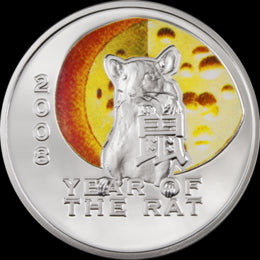 NIUE ISLAND 1 dolar / 2007 r. - ROK SZCZURA