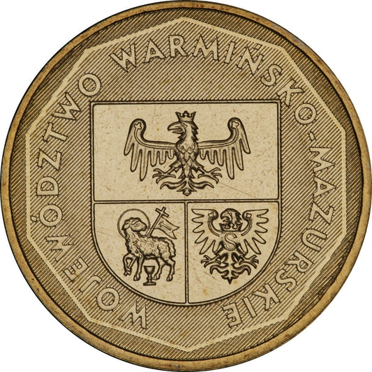 2 zł / 2005 r. - Herby Województw: Warmińsko-mazurskie