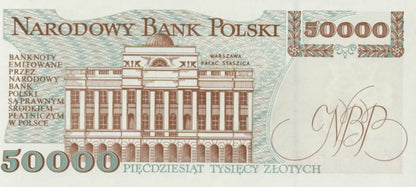POLSKA  Banknot 50.000 zł / 1993 r. X