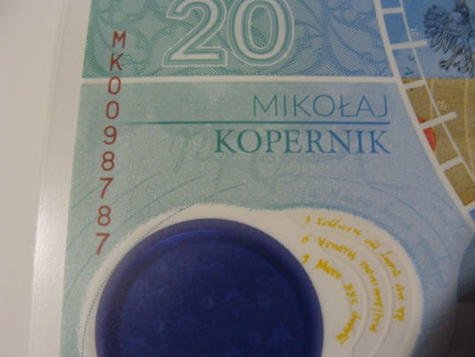Ciekawy nr serii  20 zł / 2023 r. - Mikołaj Kopernik - 0098787