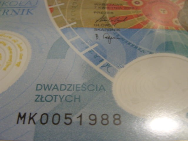 (1988r.)   20 zł / 2023 r. - Mikołaj Kopernik