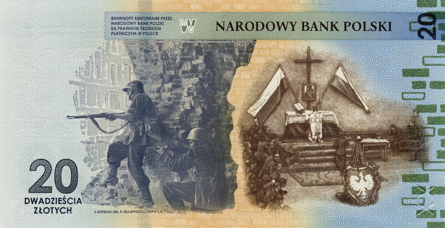 Banknot 20 zł / 2024 r. - 80. rocznica wybuchu Powstania Warszawskiego