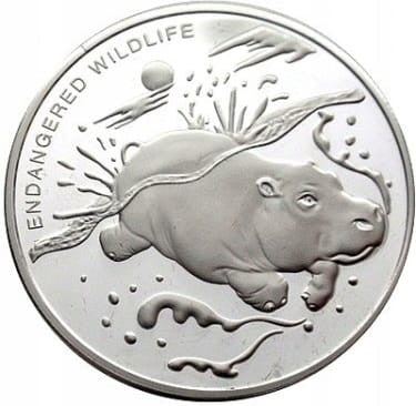 KONGO 10 franków / 2007 - Hipopotam