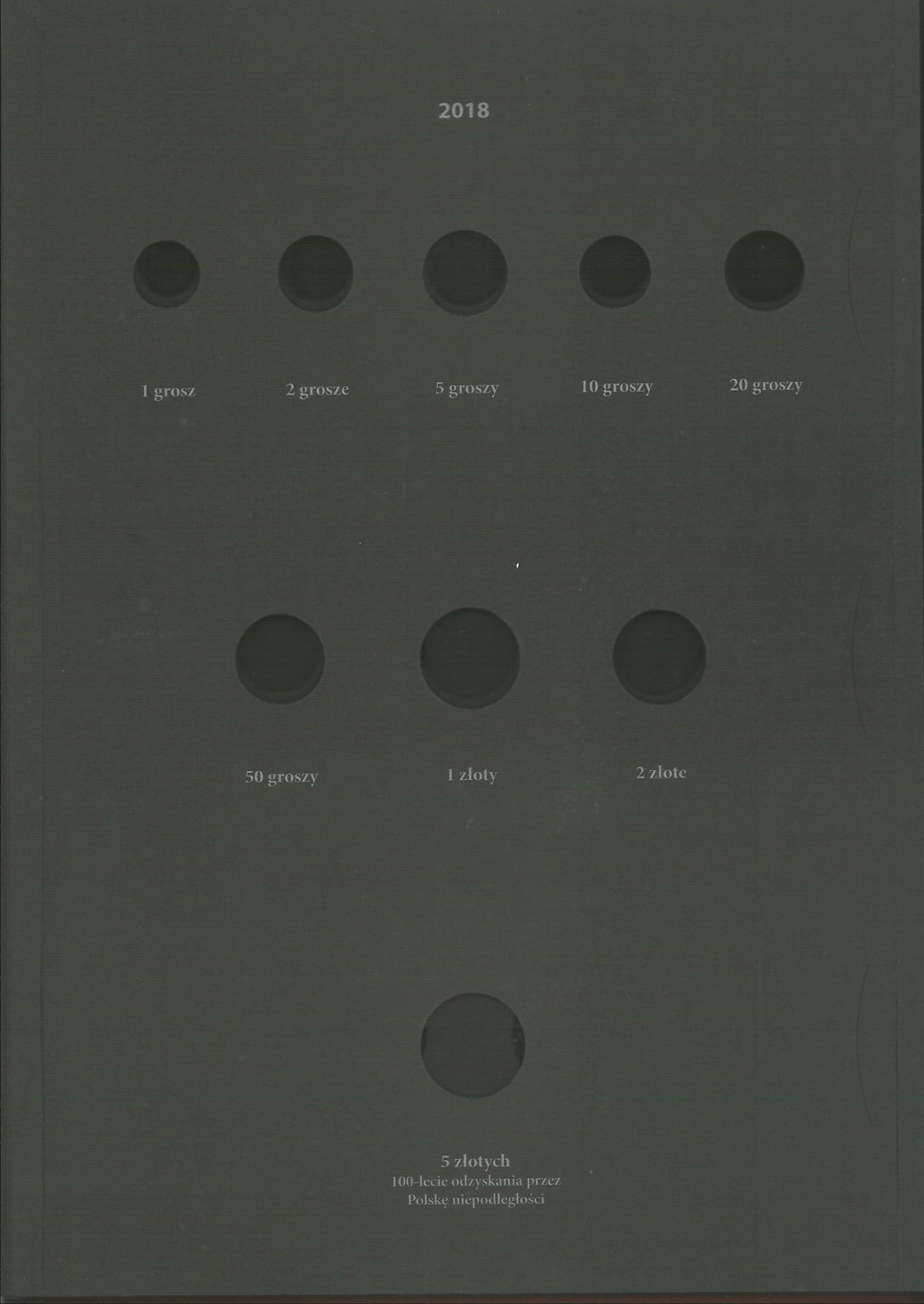 2018-2020 album / klaser rocznikowy na monety obiegowe