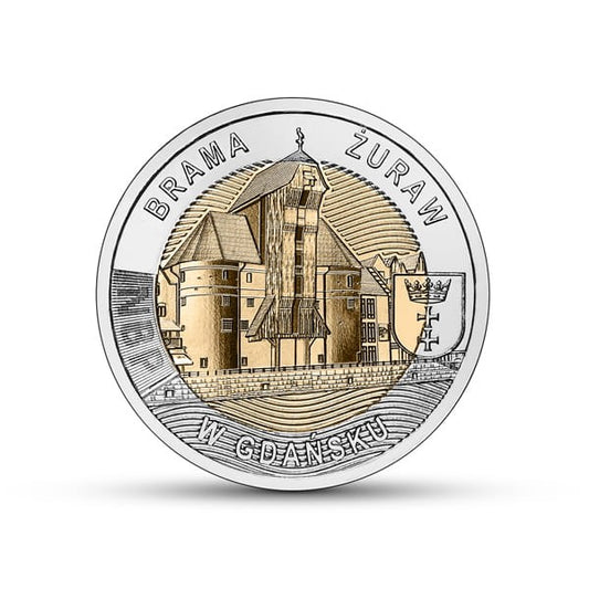 POLSKA 5 zł / 2021 r - Brama Żuraw w Gdańsku