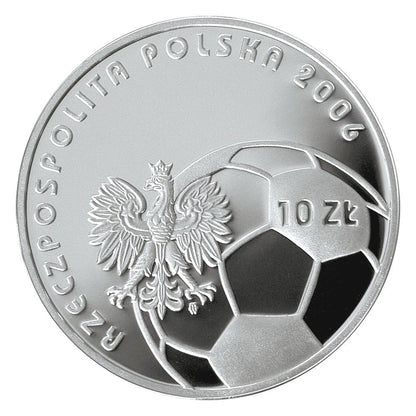 10 zł / 2006 r. - Mistrzostwa Świata w Piłce Nożnej: Niemcy 2006 (Ag)