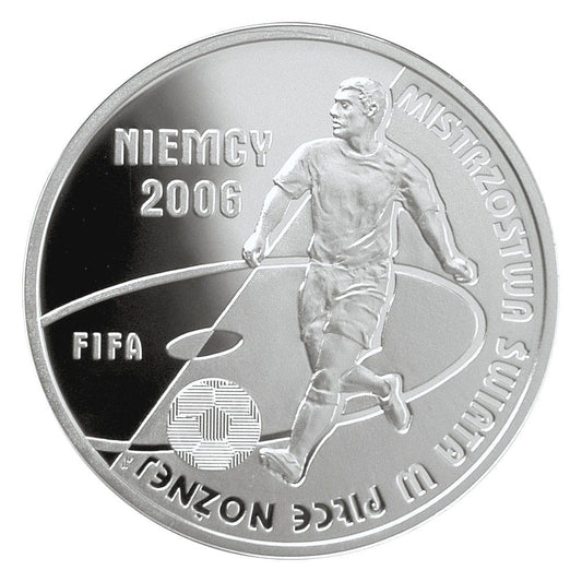10 zł / 2006 r. - Mistrzostwa Świata w Piłce Nożnej: Niemcy 2006 (Ag)