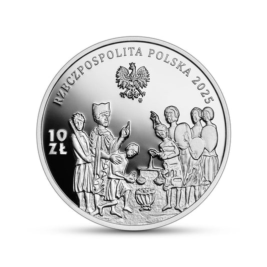 10 zł / 2025 r. - Tysiąclecie koronacji Bolesława Chrobrego - Ag