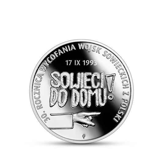 10 zł / 2023 r. -  30. rocznica wycofania wojsk sowieckich z Polski