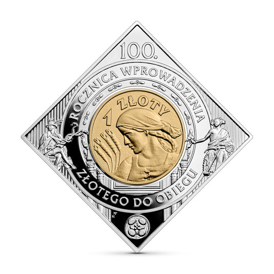 1 zł / 2024 r. - 100. rocznica wprowadzenia złotego do obiegu