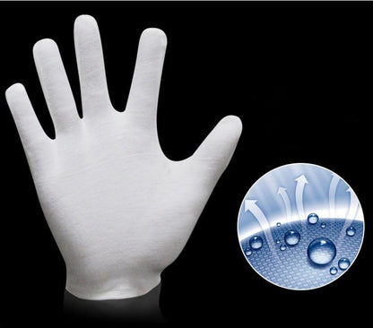 Rękawiczki bawełniane do monet, biżuterii, elektroniki (L)