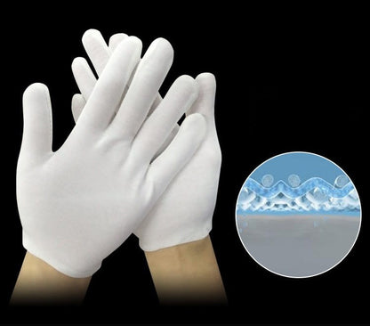 Rękawiczki bawełniane do monet, biżuterii, elektroniki (L)