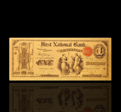 USA: Banknot złocony 1$ - JEDEN dolar /1875