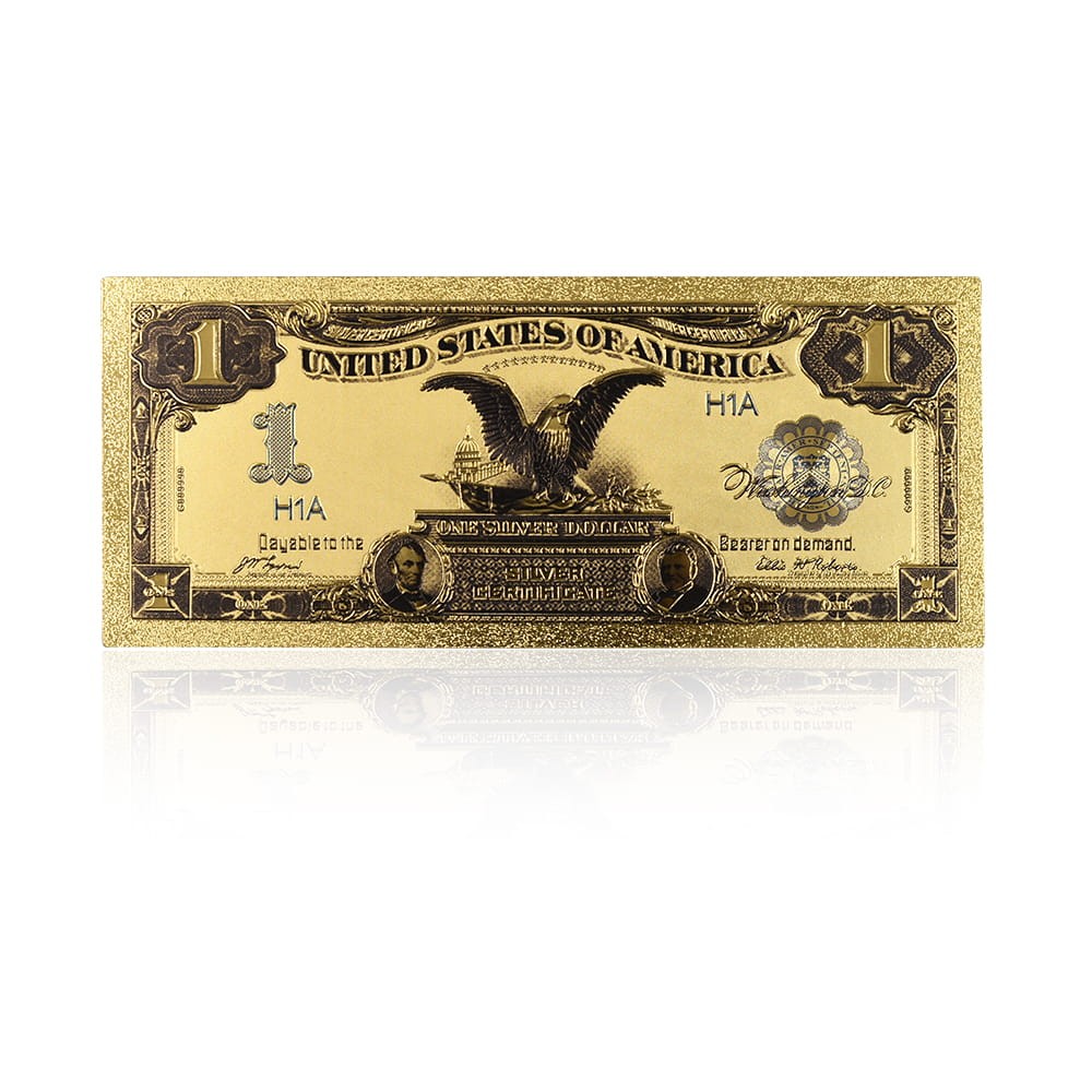 USA: Banknot złocony 1$ - JEDEN dolar /1899