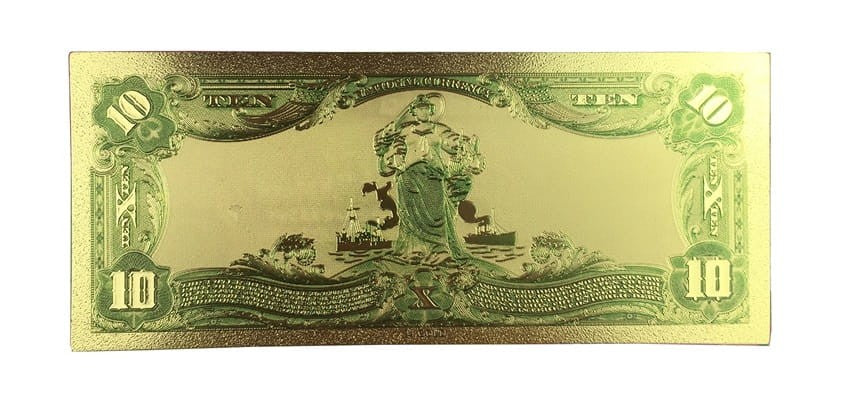 USA: Banknot złocony 10$ - DZIESIĘĆ dolarów /1902