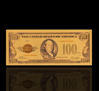 USA: Banknot złocony 100$ - STO dolarów /1928