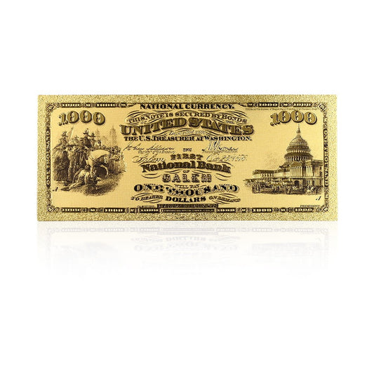 USA: Banknot złocony 1000$ - TYSIĄC dolarów /1875