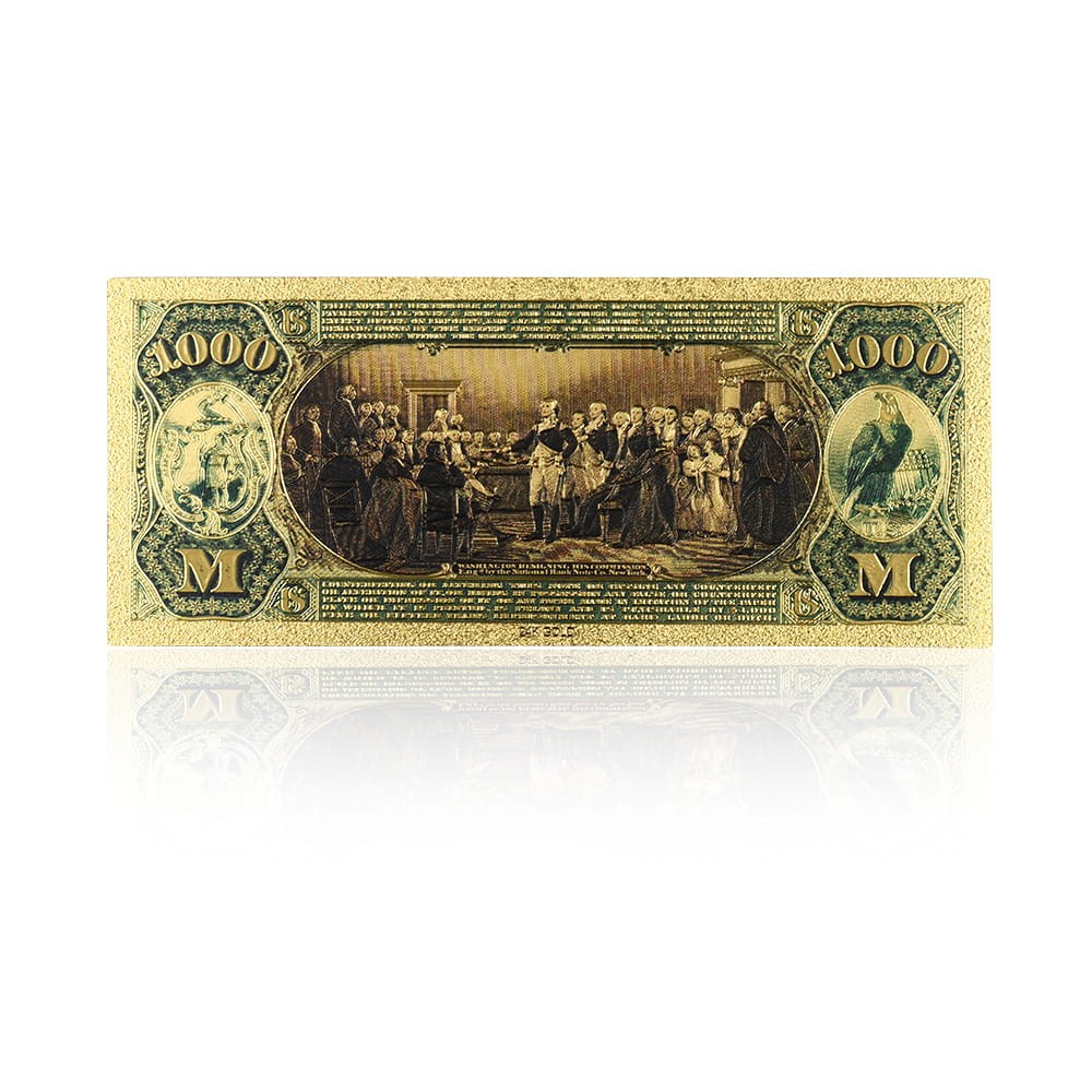 USA: Banknot złocony 1000$ - TYSIĄC dolarów /1875