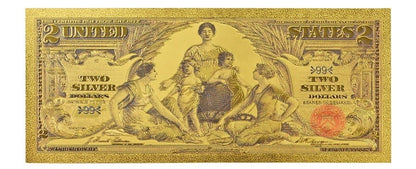 USA: Banknot złocony 2$ - DWA dolary /1896