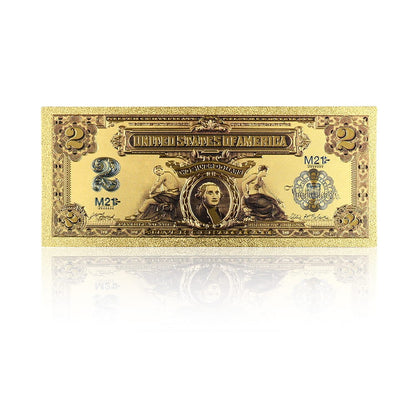 USA: Banknot złocony 2$ - DWA dolary /1899