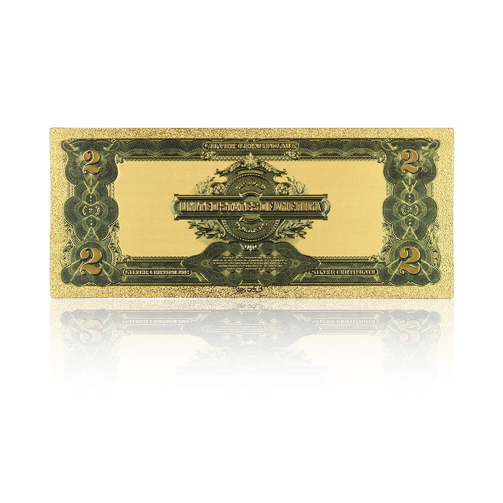 USA: Banknot złocony 2$ - DWA dolary /1899