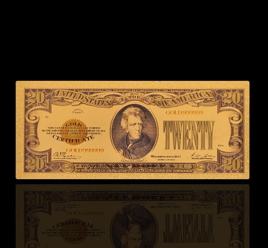 USA: Banknot złocony 20$ - DWADZIEŚCIA dolarów /1928