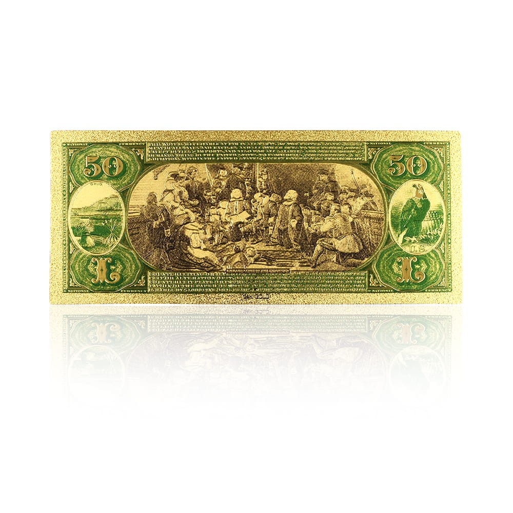 USA: Banknot złocony 50$ - PIĘĆDZIESIĄT dolarów /1875