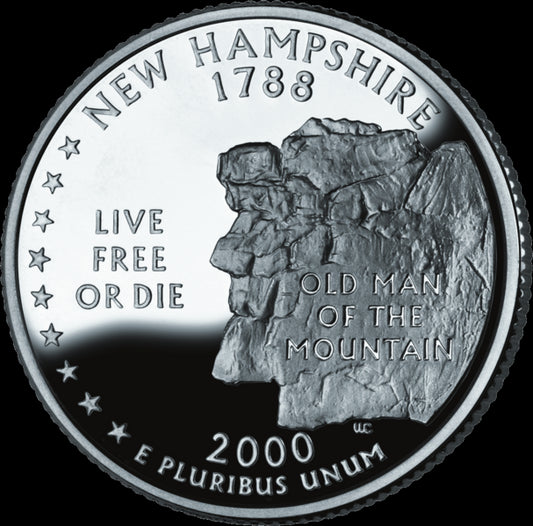 USA:  25 Centów / 2000 r. - New Hampshire (nr 9)