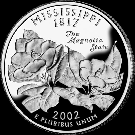 USA:  25 Centów / 2002 r. - Missisipi (nr 20)