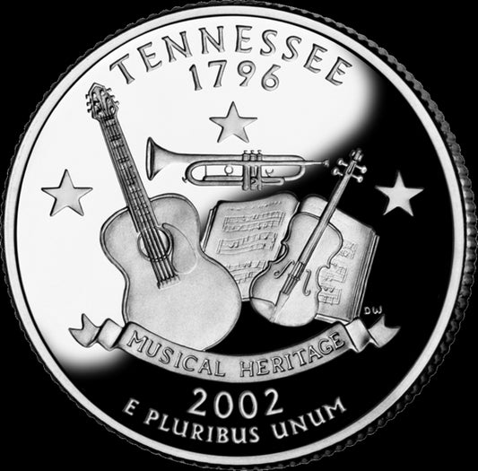 USA:  25 Centów / 2002 r. - Tennessee (nr 16)