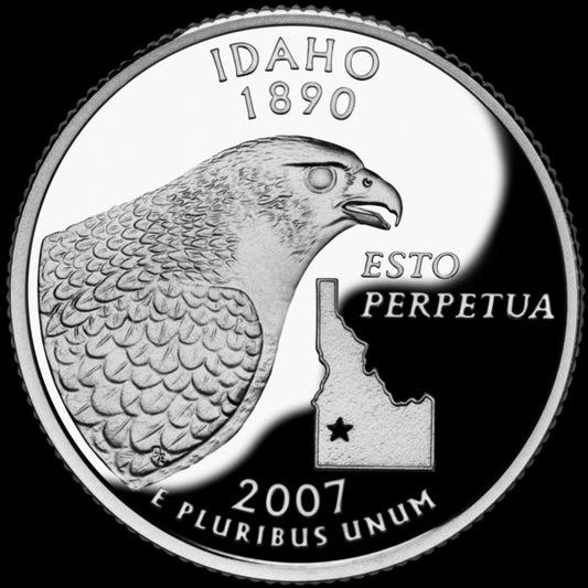 USA:  25 Centów / 2007 r. - Idaho (nr 43)