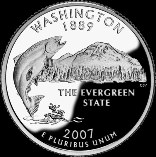 USA:  25 Centów / 2007 r. - Waszyngton (nr 42)