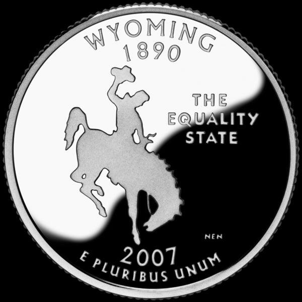 USA:  25 Centów / 2007 r. - Wyoming (nr 44)