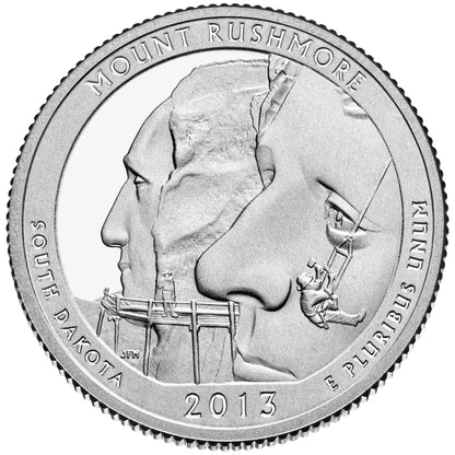 USA:  25 Centów / 2013 r. -  Mount Rushmore (nr 20)