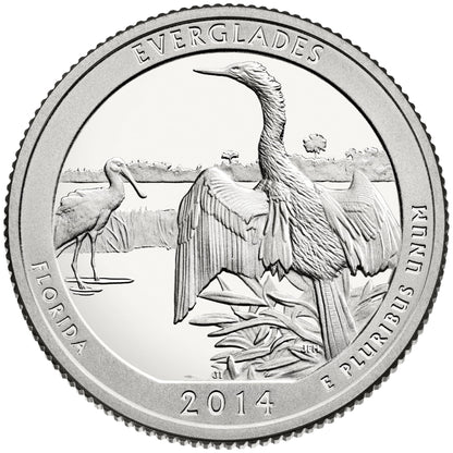 USA:  25 Centów / 2014 r. -  Park Narodowy Everglades (nr 25)