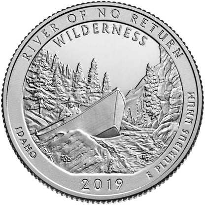 USA:  25 Centów / 2019 r. - Frank Church - River of No Return Wilderness (nr 50)