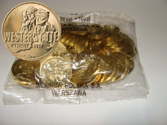 Woreczek - 50 sztuk: 2 zł / 2009 r. - Wrzesień 1939r. - Westerplatte