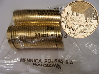 Woreczek - 50 sztuk: 2 zł / 2010 r. -  Wielkie Bitwy: Grunwald 1410