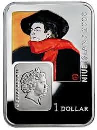 WYSPA NIUE 1 dolar / 2008 - Henri de Toulouse Lautrec