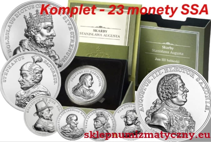 Komplet - 23 monety: 50 zł - SSA z lat 2013 - 2023